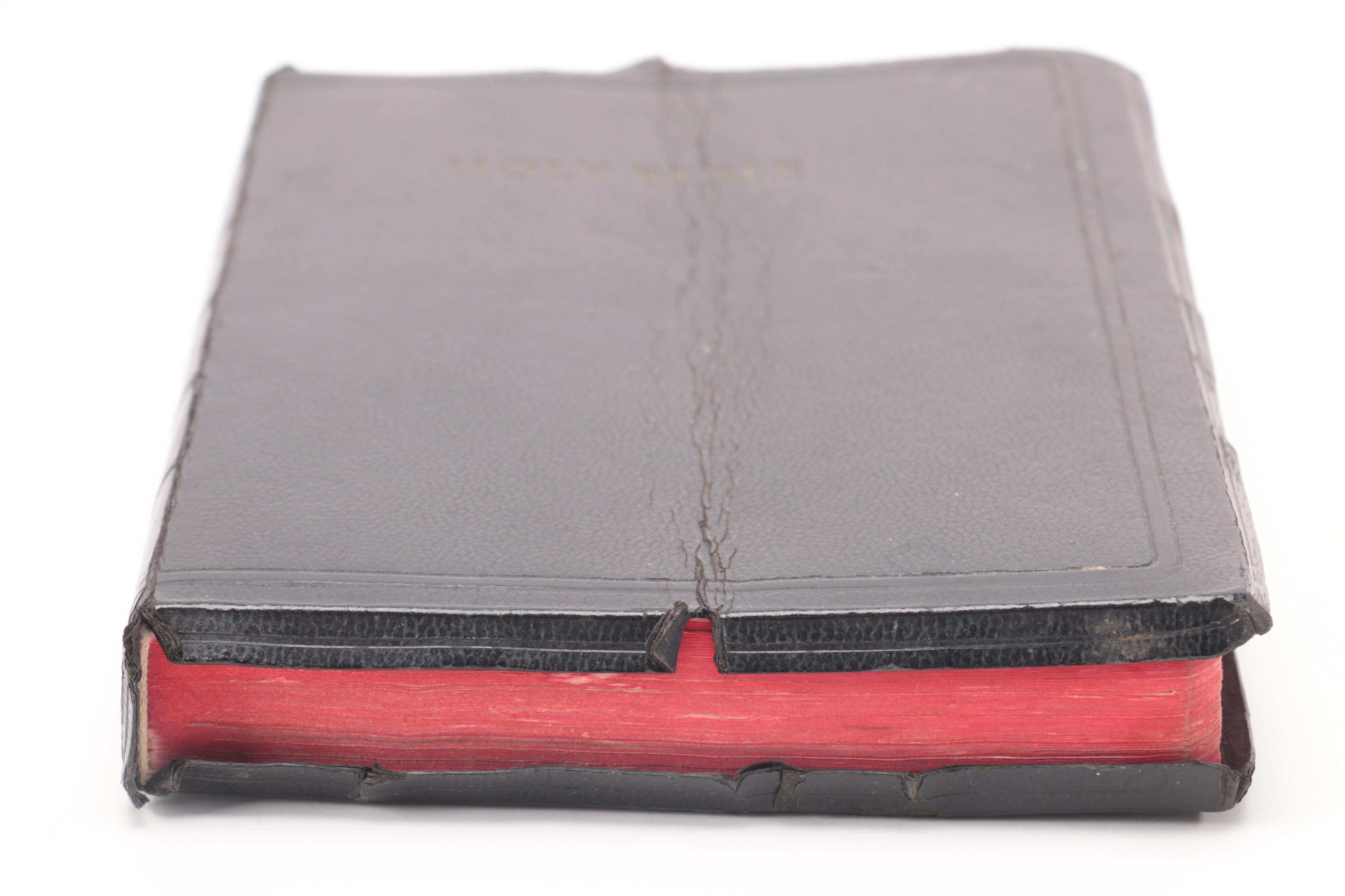 Linden Clock Winton Plate and Vintage Bible