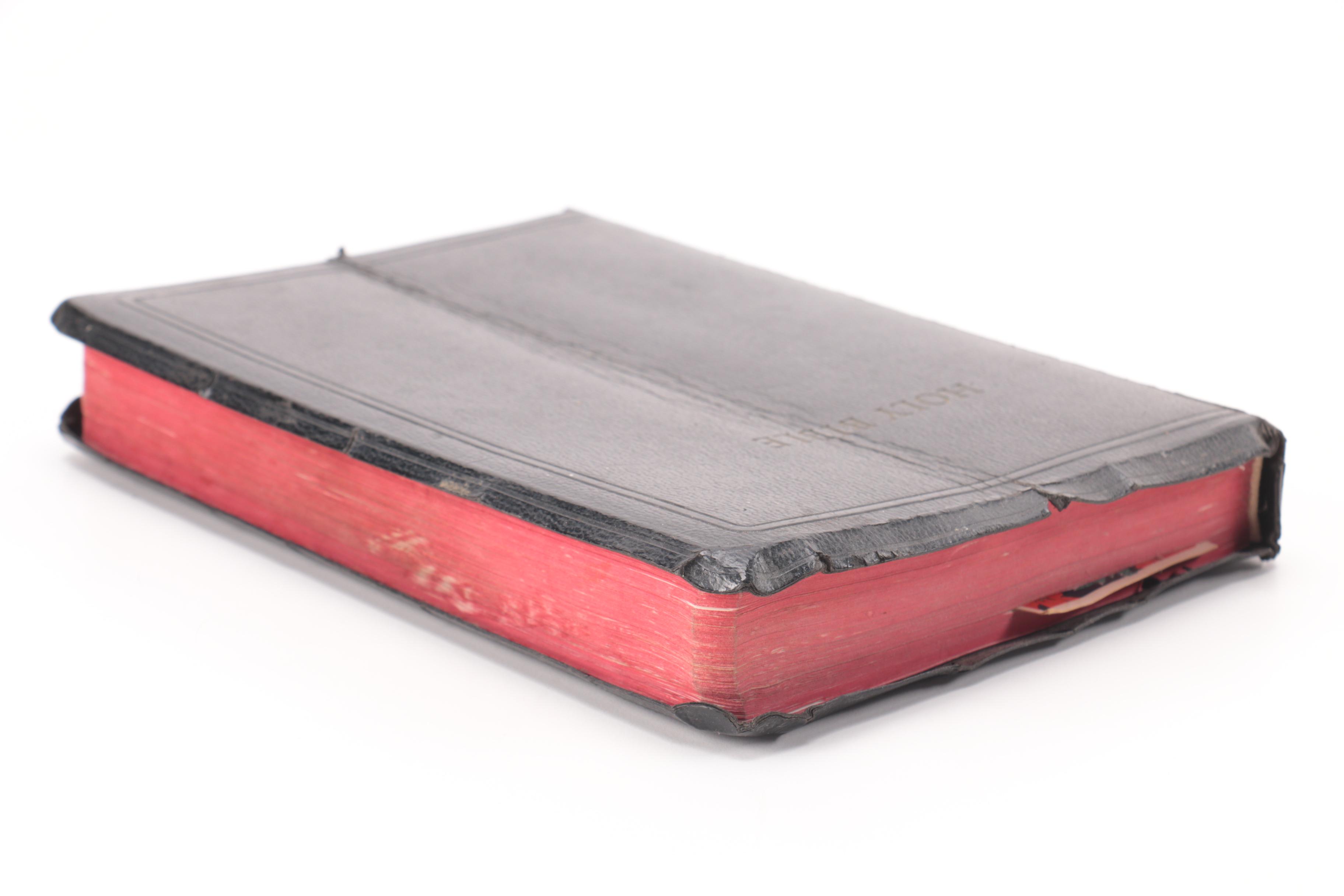 Linden Clock Winton Plate and Vintage Bible