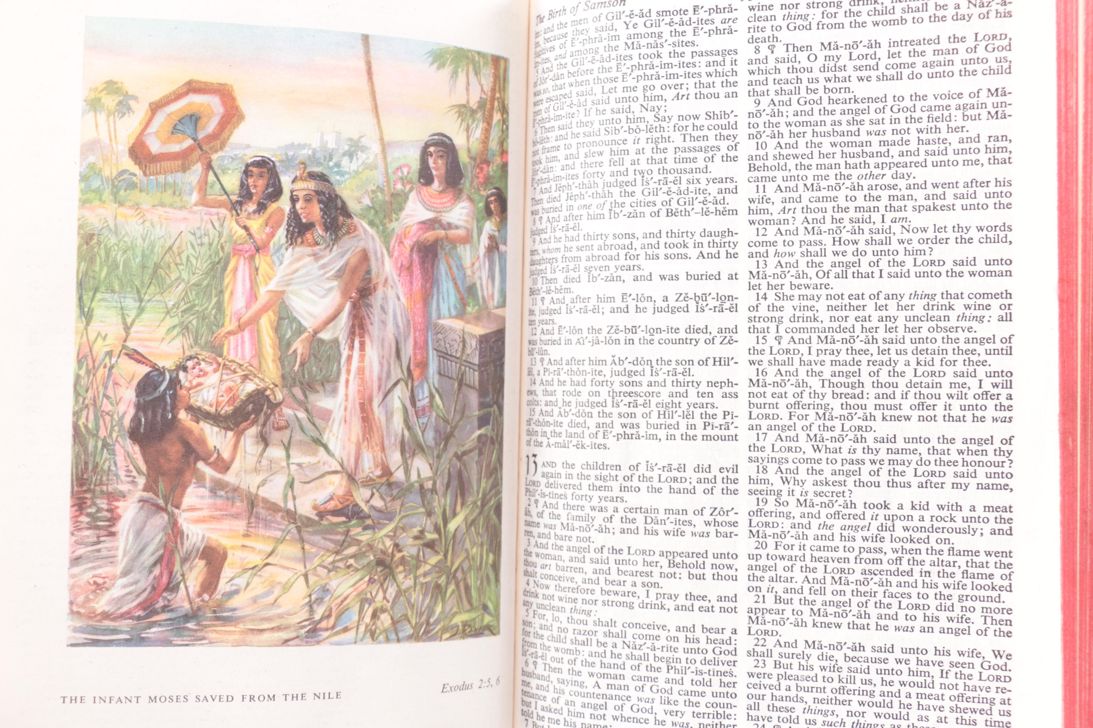 Linden Clock Winton Plate and Vintage Bible