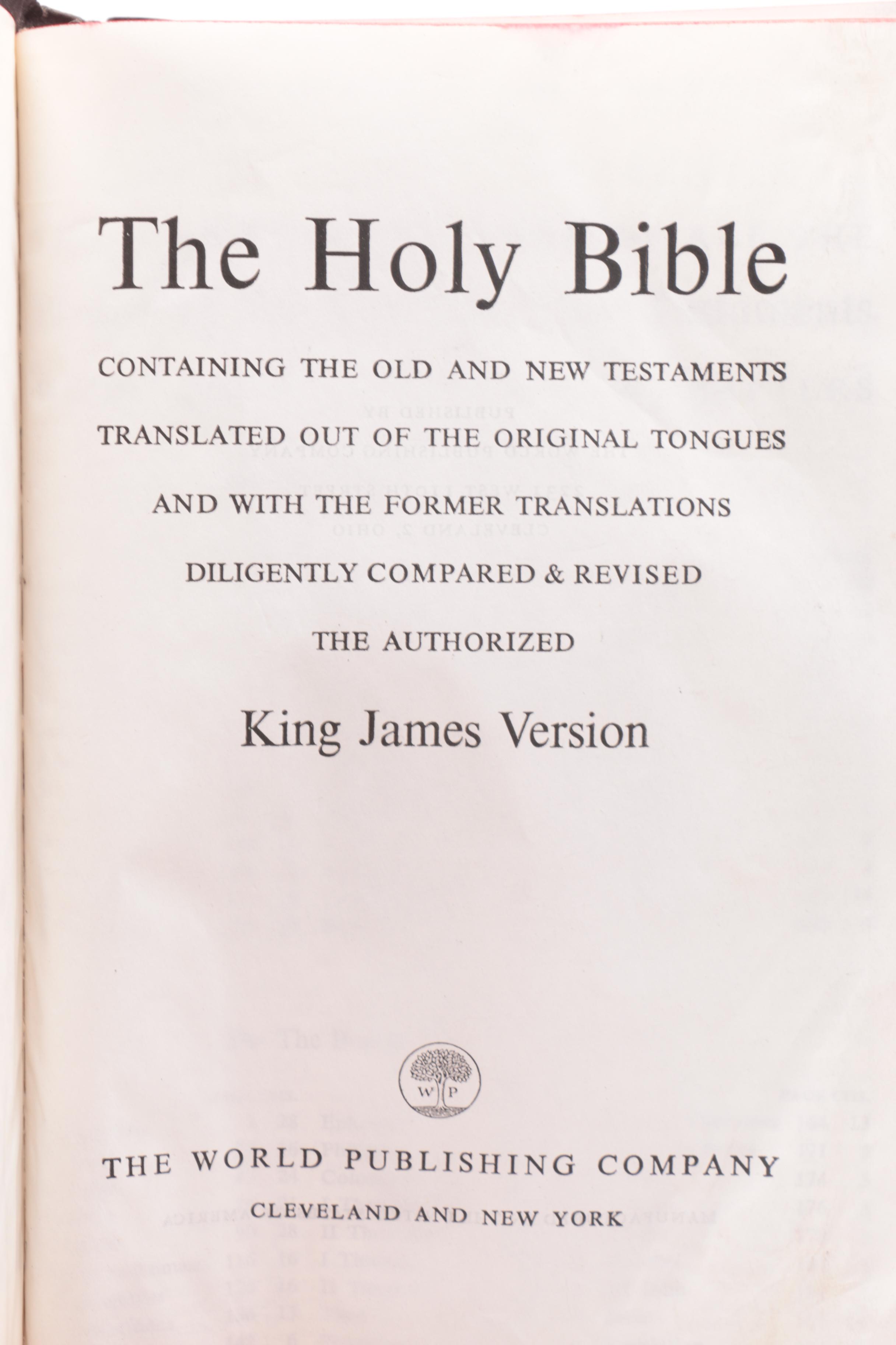 Linden Clock Winton Plate and Vintage Bible