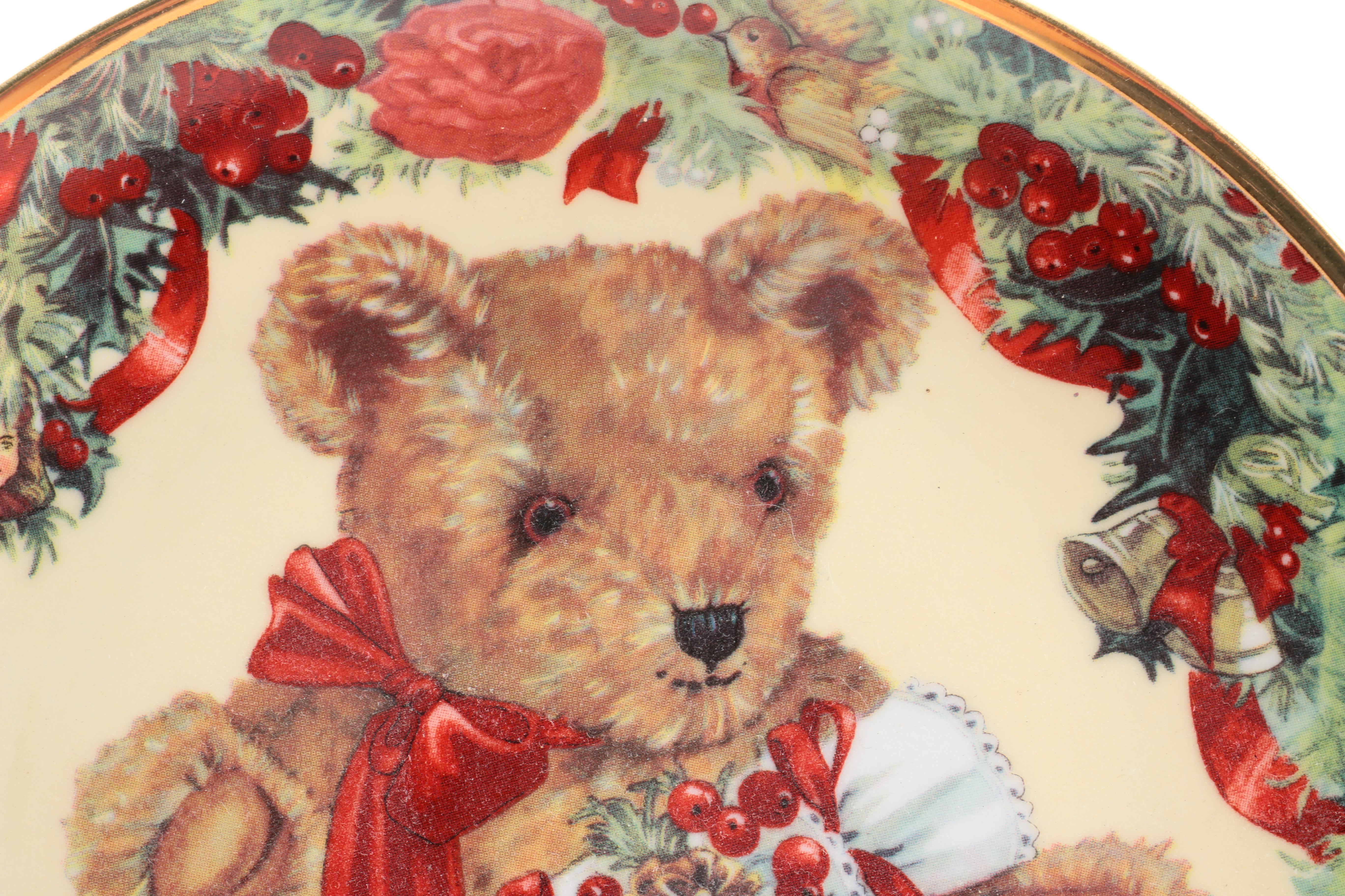 Franklin Mint "Teddy's First Christmas" Collector's Plate