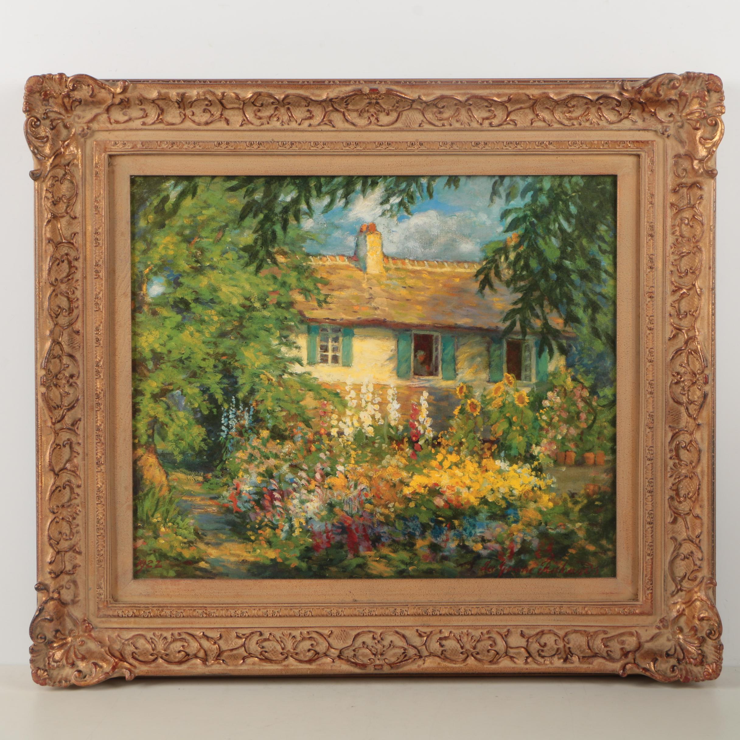 Offset Lithograph Print After Lee Green Richards' "Grandma Eldredge's House"