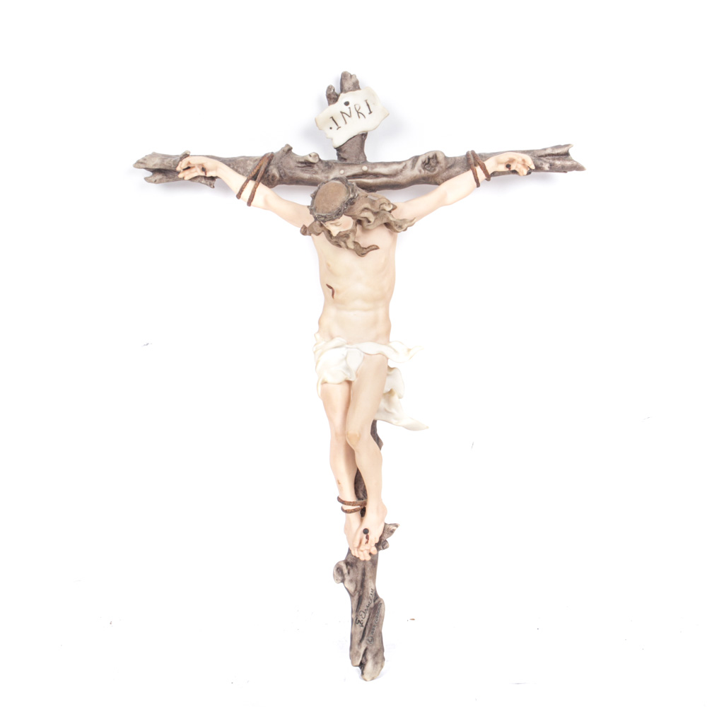 Giuseppe Armani Vintage Limited Edition Capodimonte Crucifix EBTH