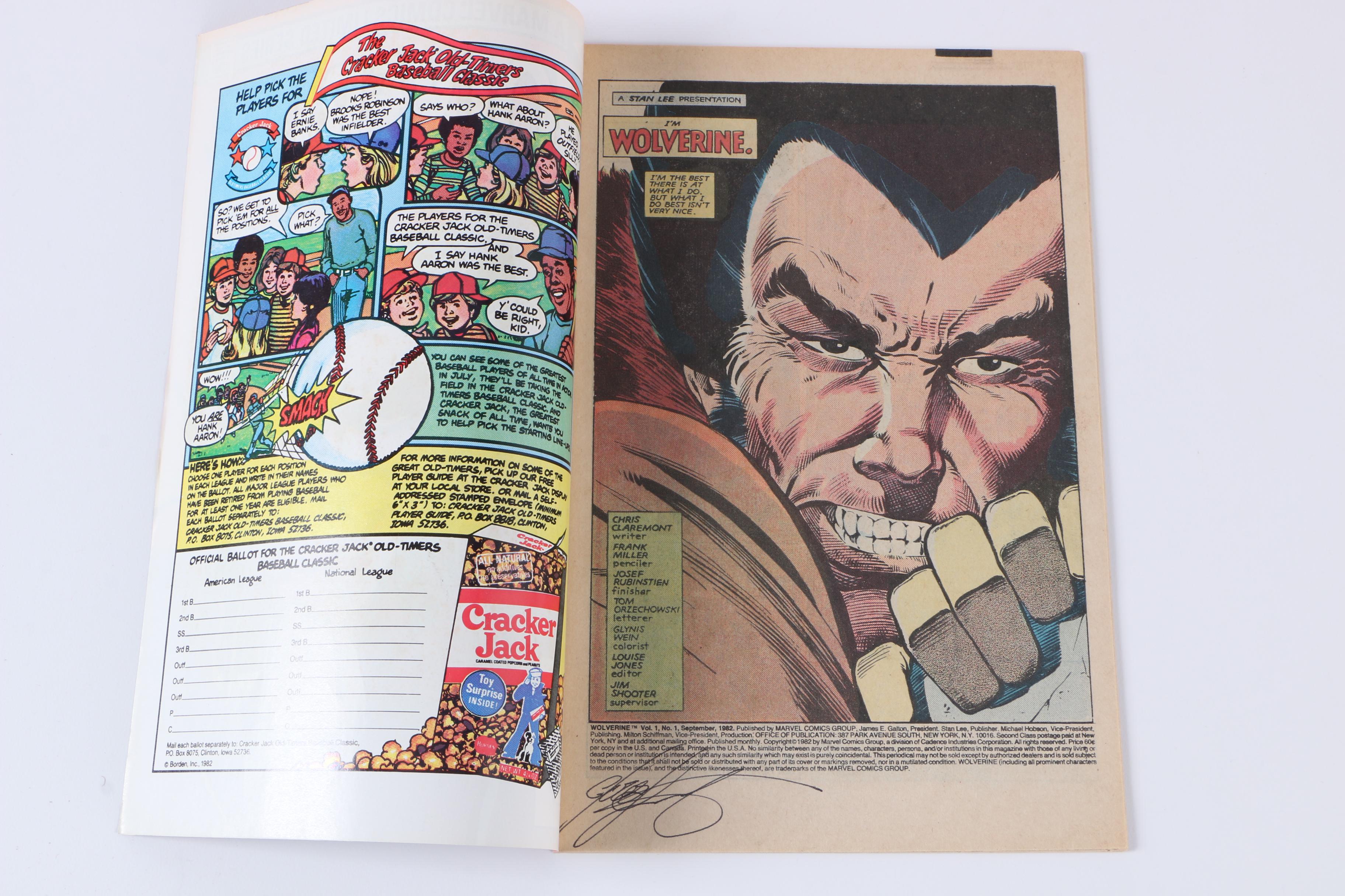Chris Claremont Signed "Wolverine" #1 Comic Book