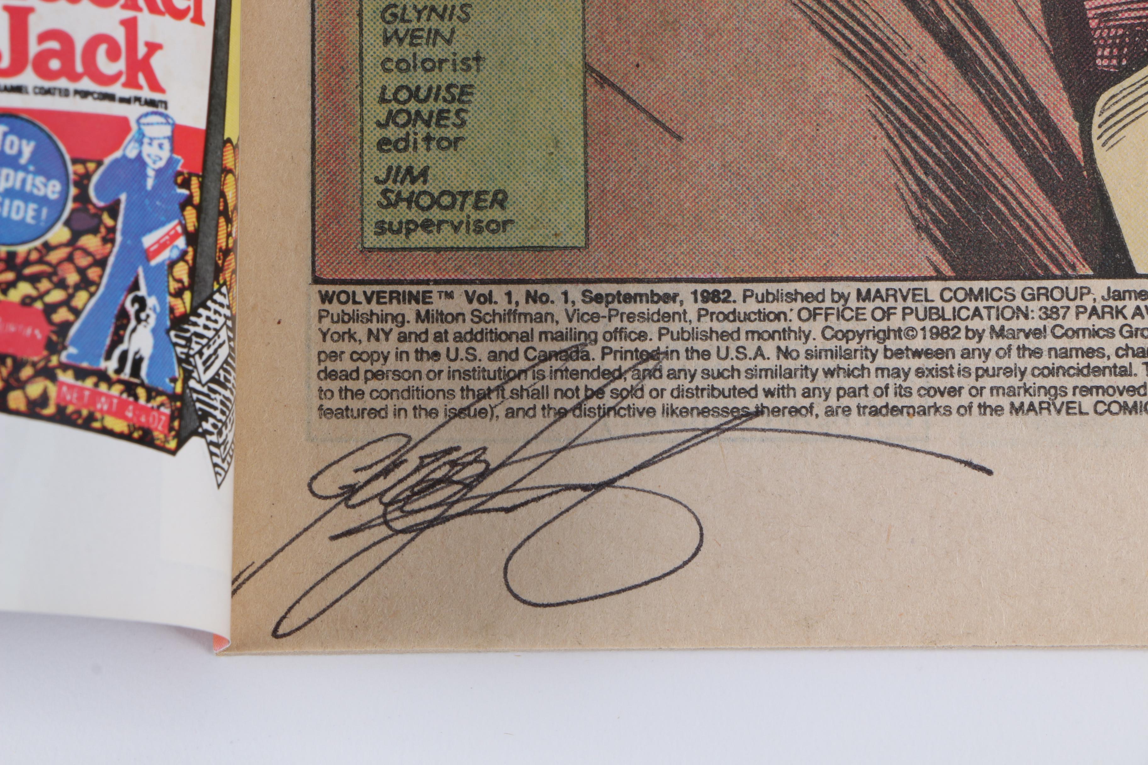 Chris Claremont Signed "Wolverine" #1 Comic Book