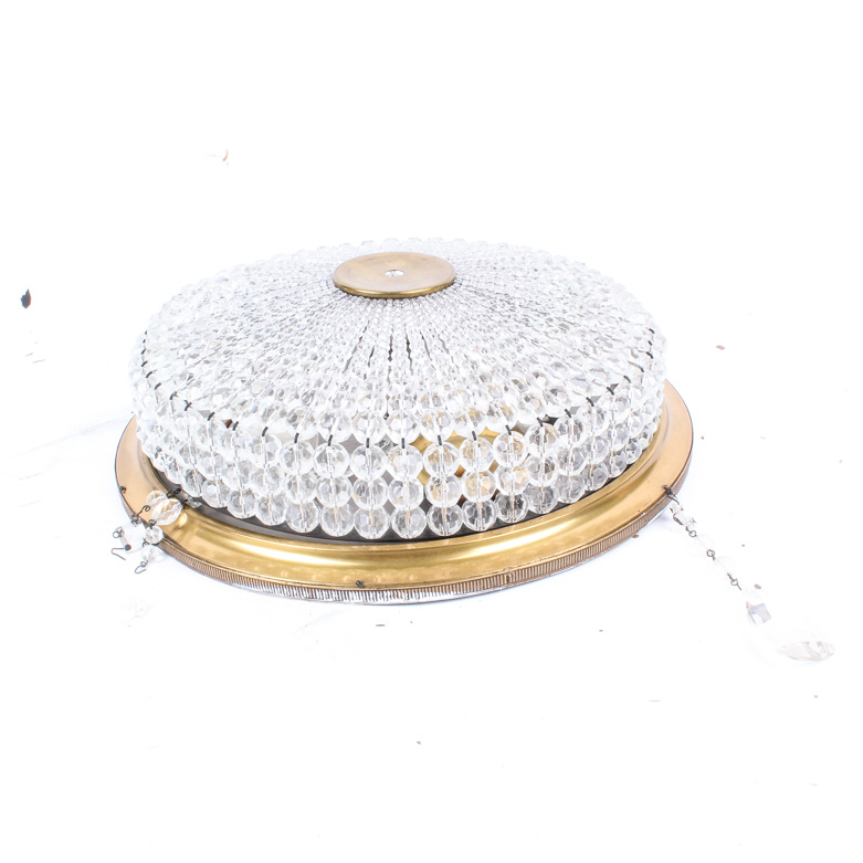Vintage Flush-Mount Chandelier