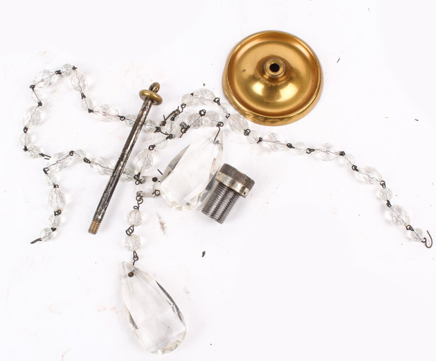 Vintage Flush-Mount Chandelier