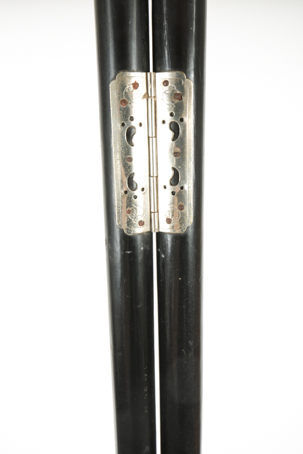 Japanese Hand-Painted Lacquered Wood Kimono Rack