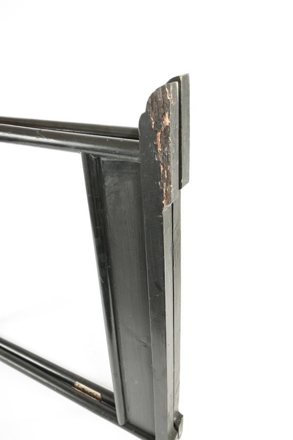 Japanese Hand-Painted Lacquered Wood Kimono Rack