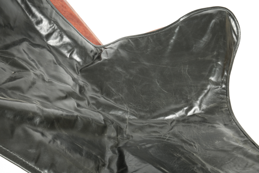 Vintage Leather Folding Chair