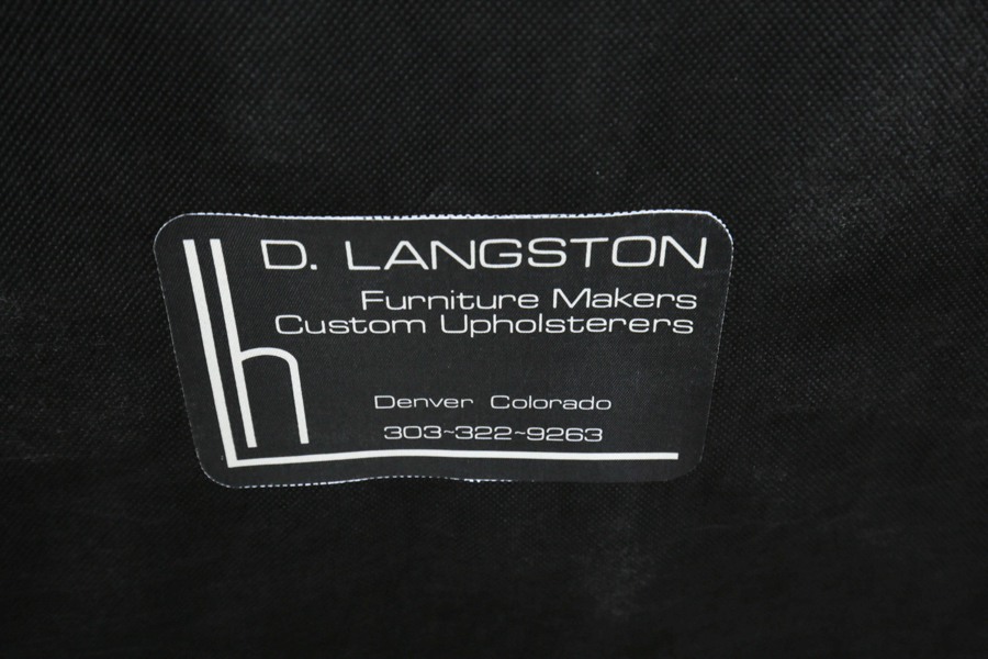 Contemporary Upholstered Chaise Lounge by D. Langston of Denver, CO
