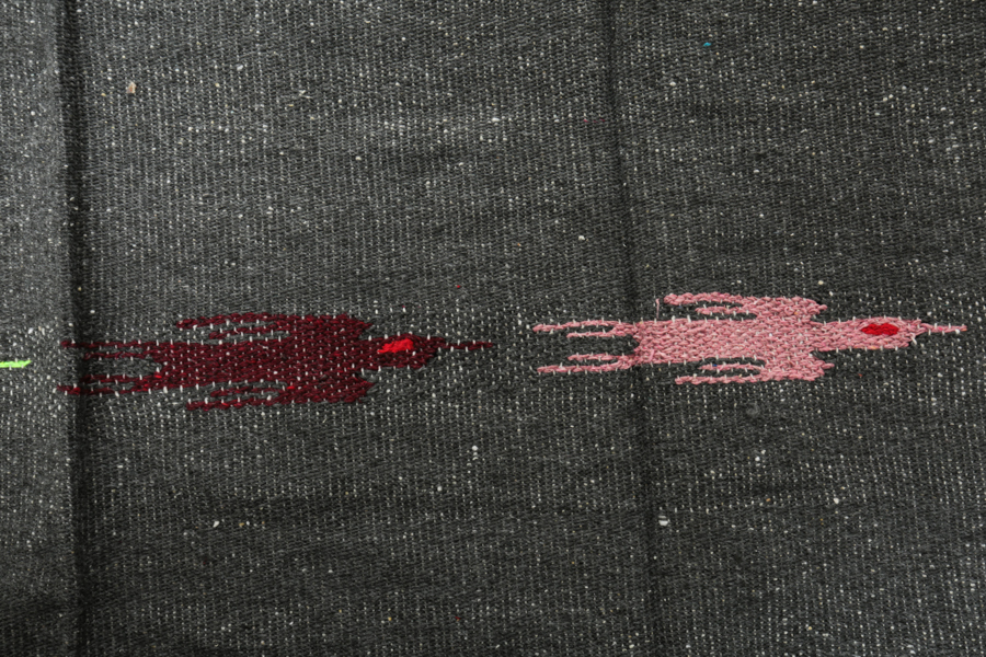 Pair of Molina Handwoven Mexican Blankets