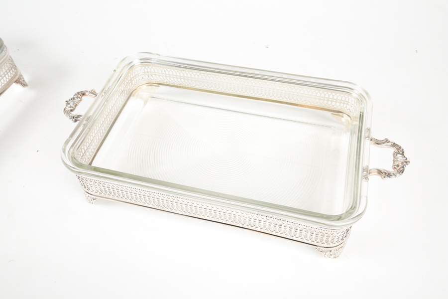 Plated Silver Serving Ware Featuring Oneida and Sheffield