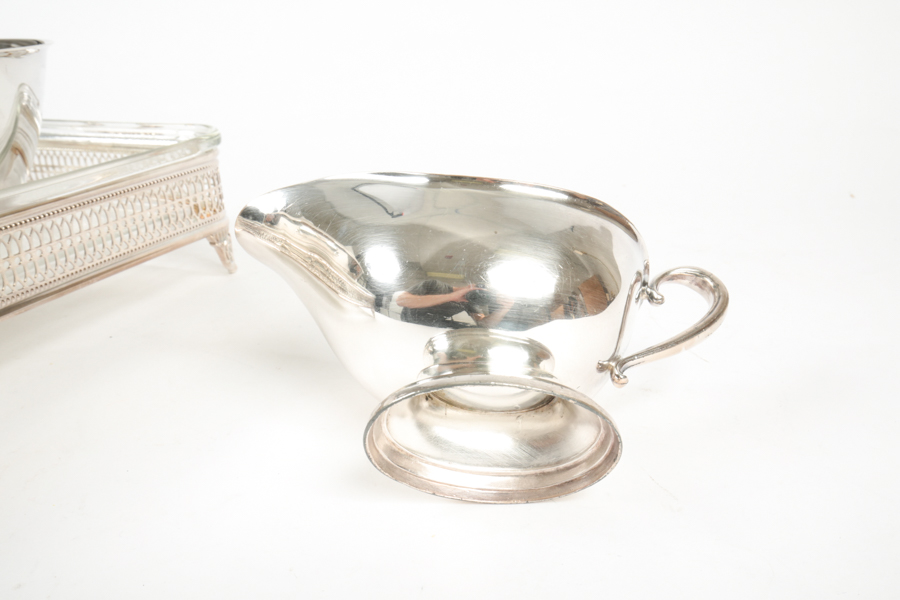 Plated Silver Serving Ware Featuring Oneida and Sheffield