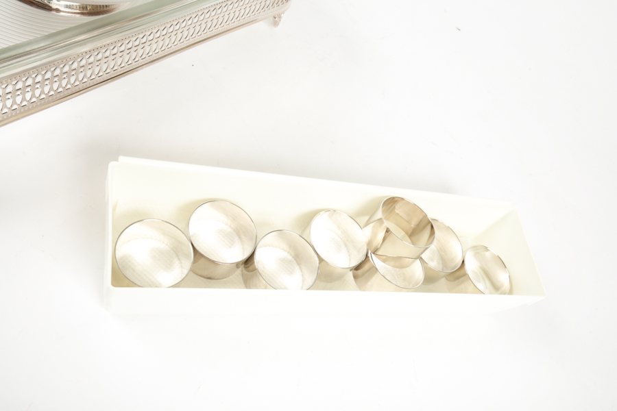 Plated Silver Serving Ware Featuring Oneida and Sheffield