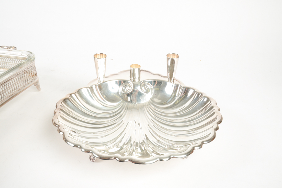 Plated Silver Serving Ware Featuring Oneida and Sheffield