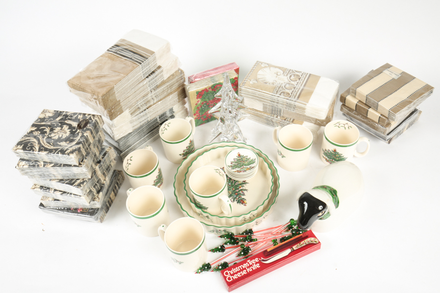 Collection of Christmas Kitchenware including Spode
