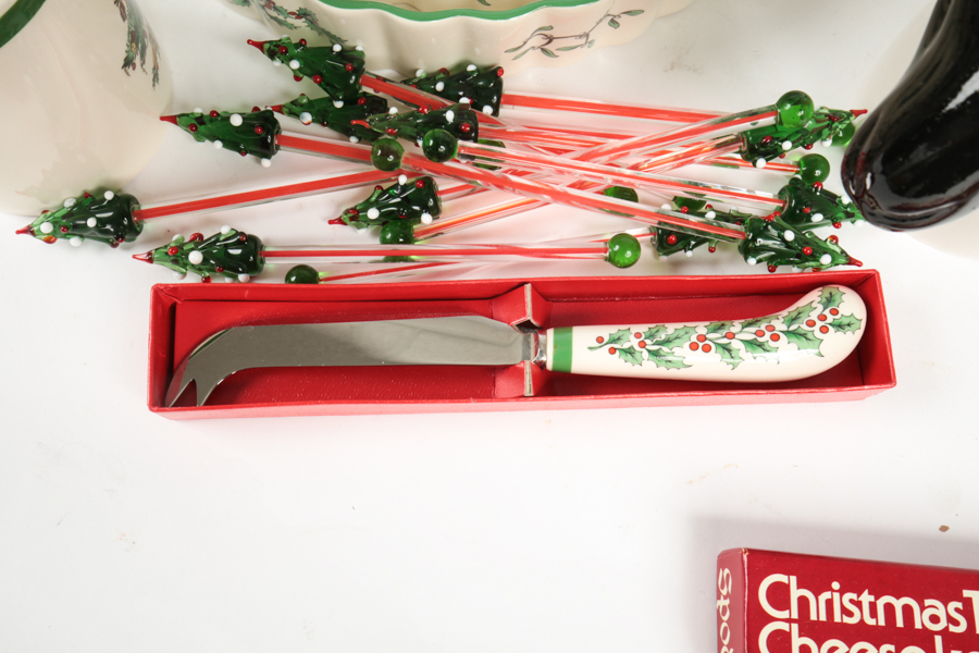 Collection of Christmas Kitchenware including Spode