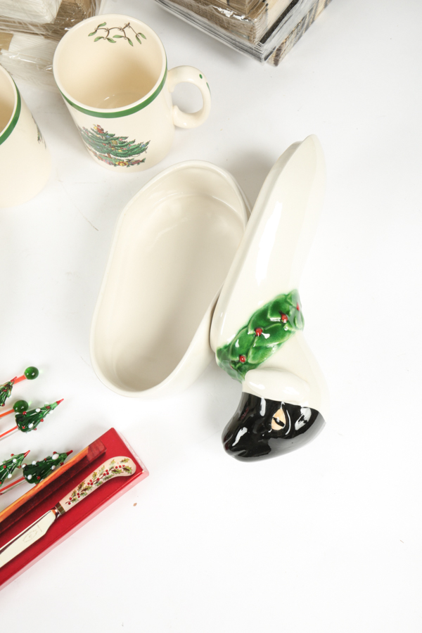 Collection of Christmas Kitchenware including Spode