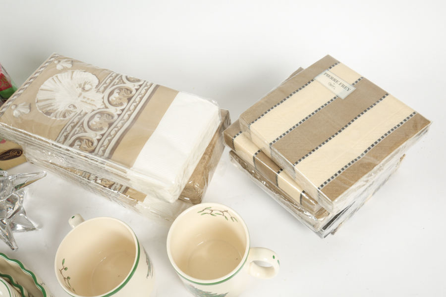 Collection of Christmas Kitchenware including Spode