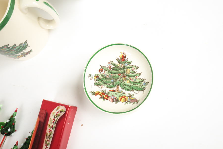 Collection of Christmas Kitchenware including Spode