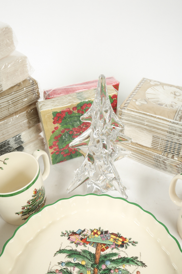 Collection of Christmas Kitchenware including Spode