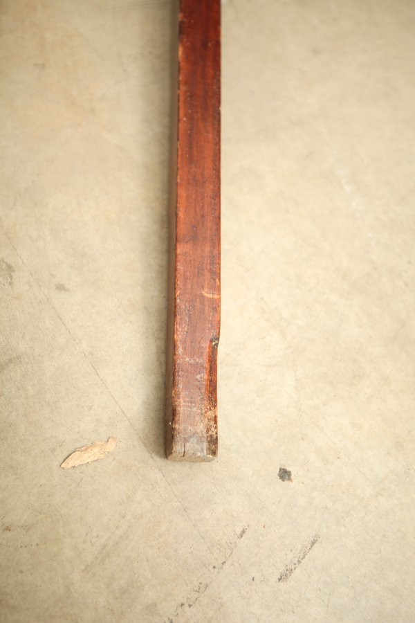 Antique Country Hepplewhite Style Side Tables With Notched Tops