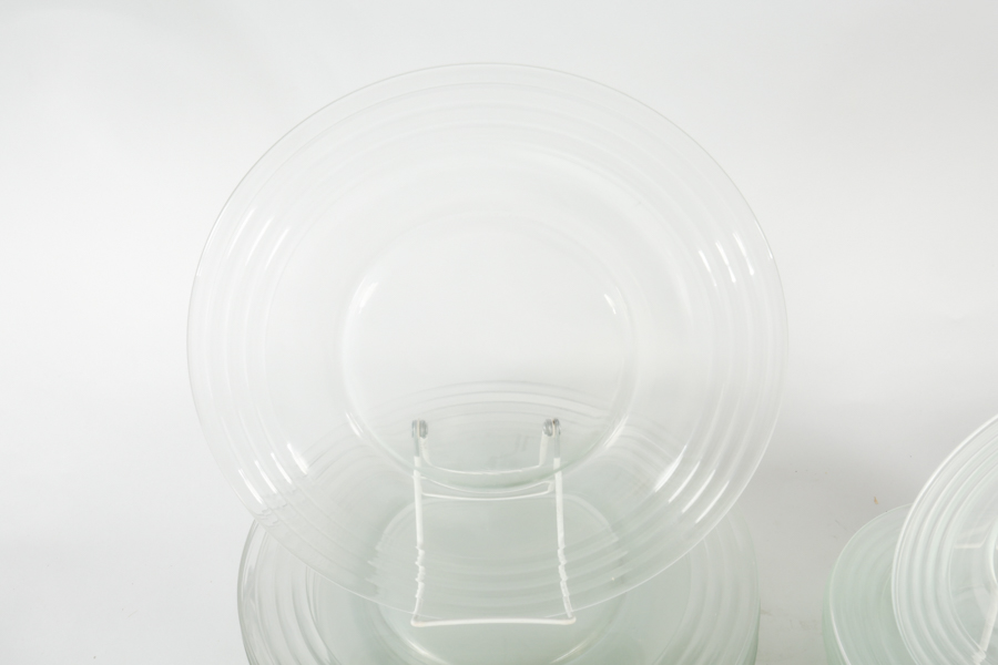 Large Collection of French Arcoroc Glass Dishes