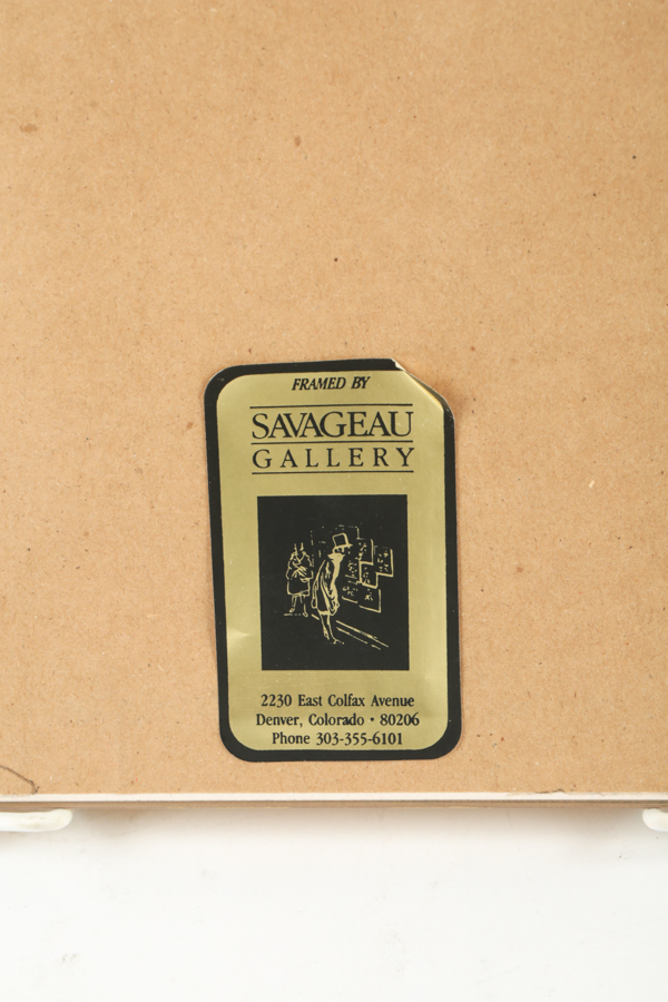 Framed Chromolithograph Print after Fred S. Cozzens