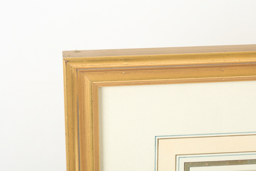 Framed Chromolithograph Print after Fred S. Cozzens