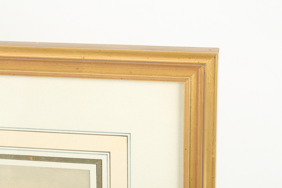 Framed Chromolithograph Print after Fred S. Cozzens