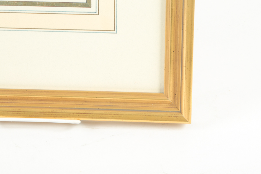 Framed Chromolithograph Print after Fred S. Cozzens