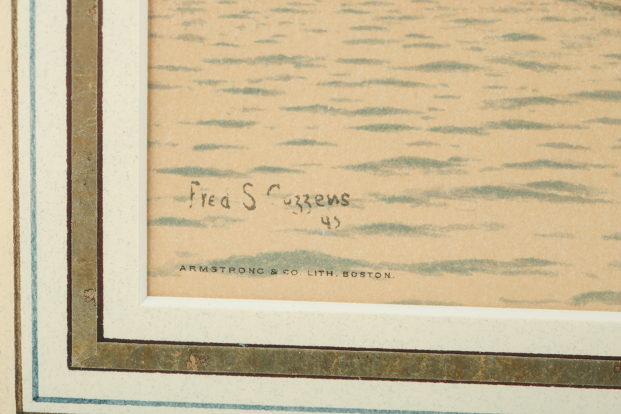 Framed Chromolithograph Print after Fred S. Cozzens