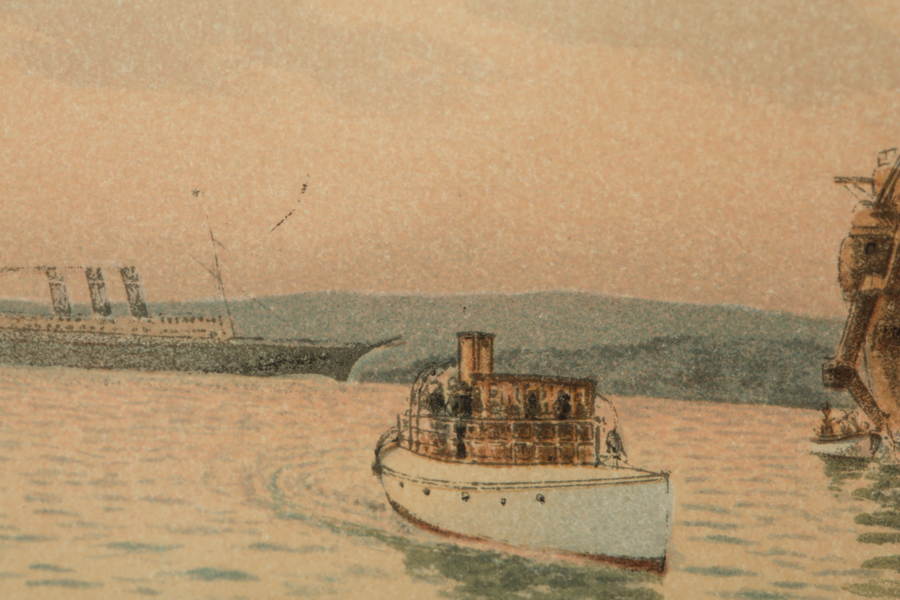 Framed Chromolithograph Print after Fred S. Cozzens