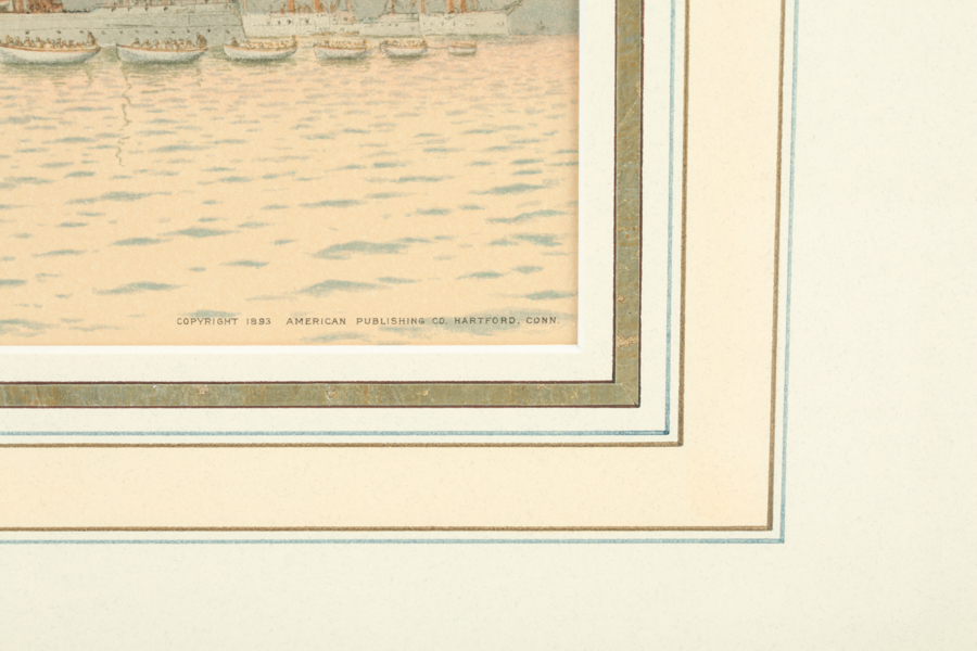 Framed Chromolithograph Print after Fred S. Cozzens