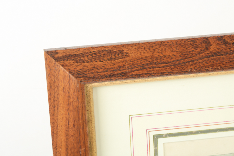 19th-Century Aquatint Print "Battle of the Nile" after Thomas Whitcombe