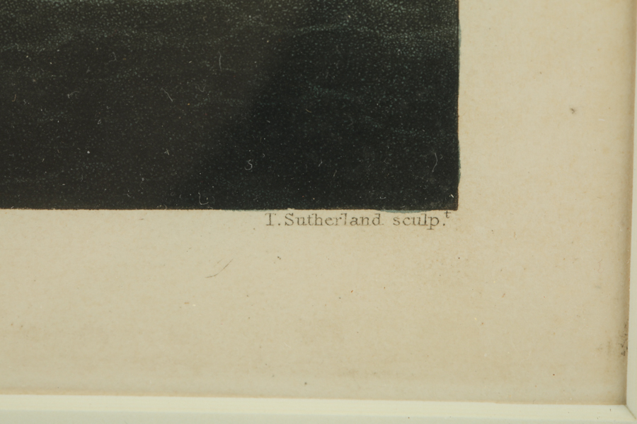 19th-Century Aquatint Print "Battle of the Nile" after Thomas Whitcombe