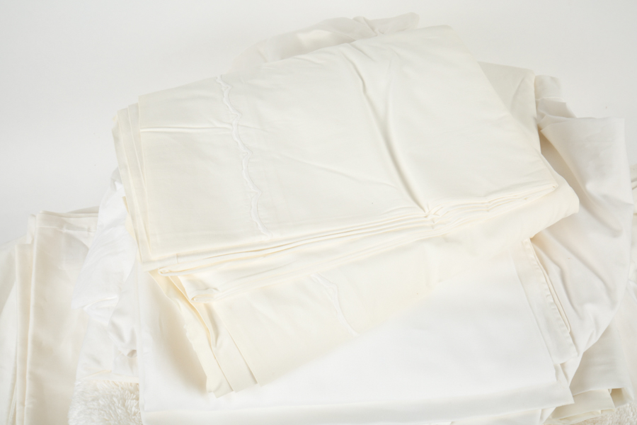 Variety of White Bed Linens