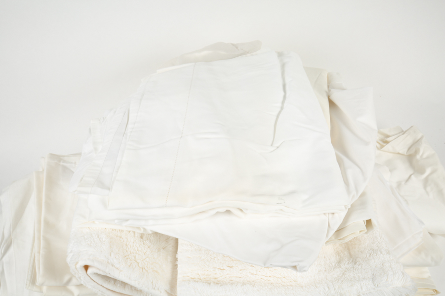 Variety of White Bed Linens