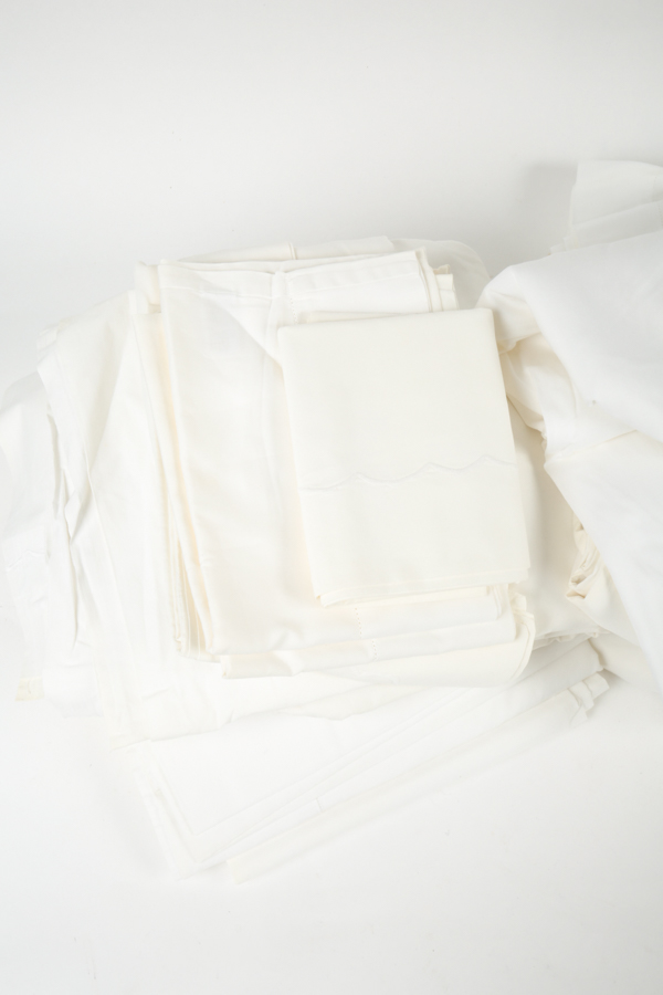 Variety of White Bed Linens