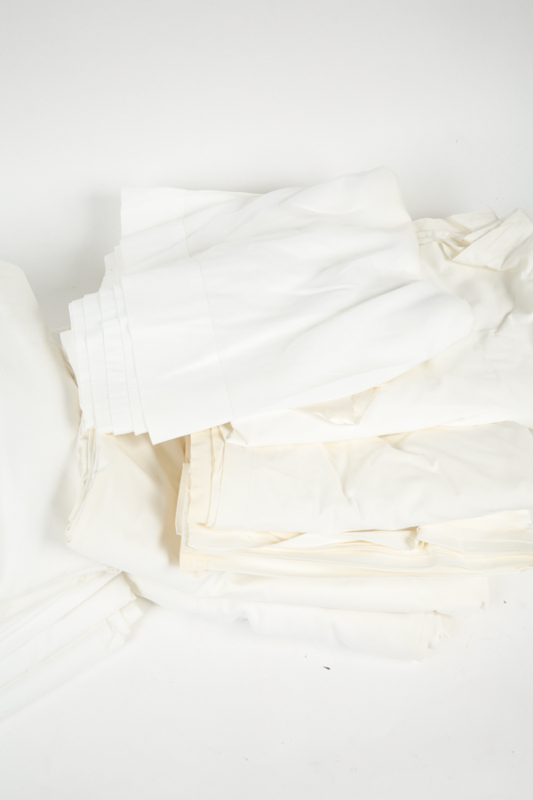 Variety of White Bed Linens