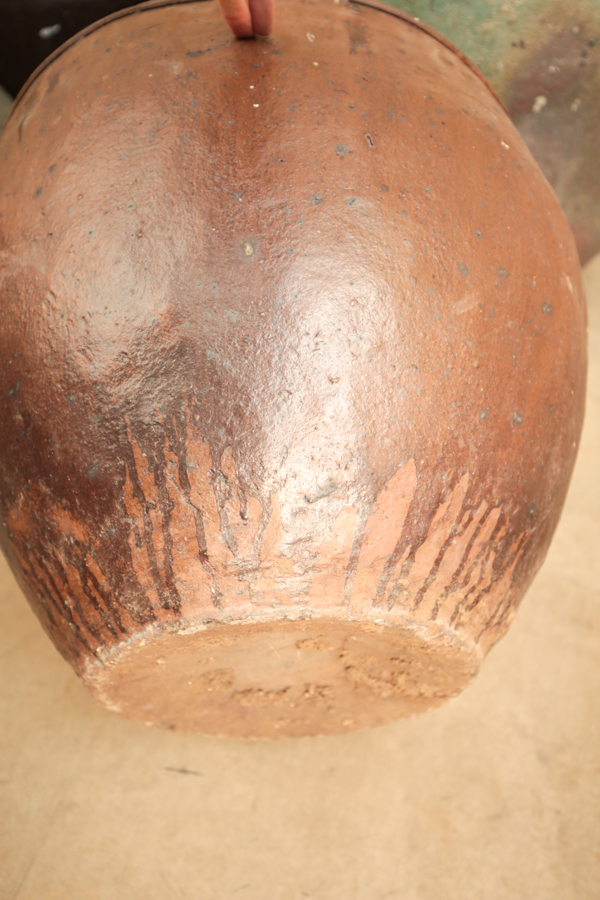 Two Large Rustic Style Ceramic Planters