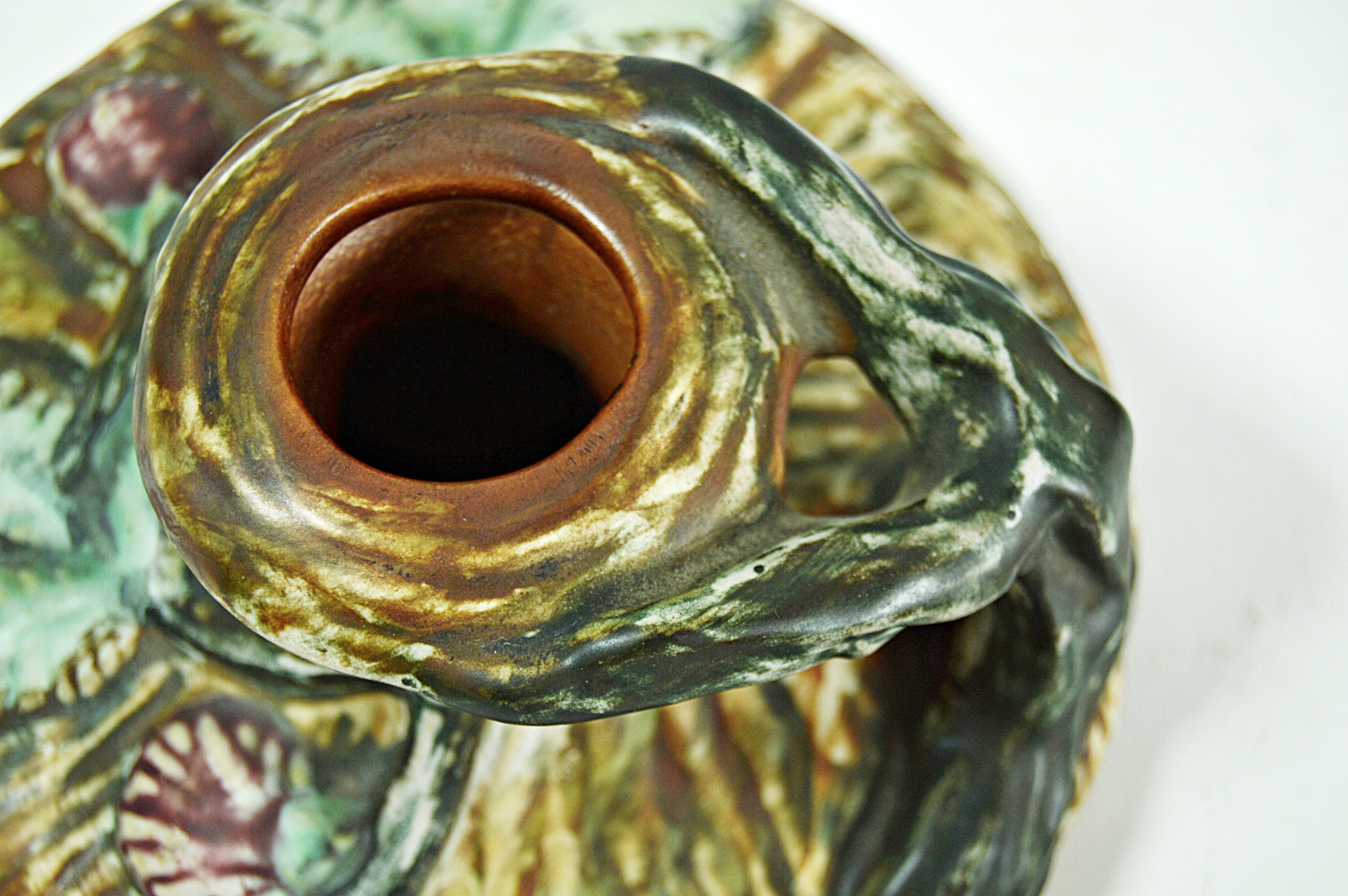 Vintage Weller "Warwick" Candleholders and "Woodrose" Wall Vase