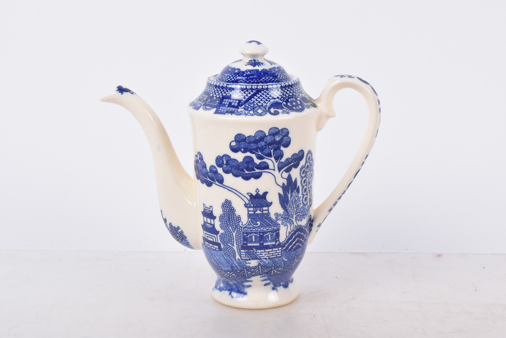 Vintage Japanese "Blue Willow" China