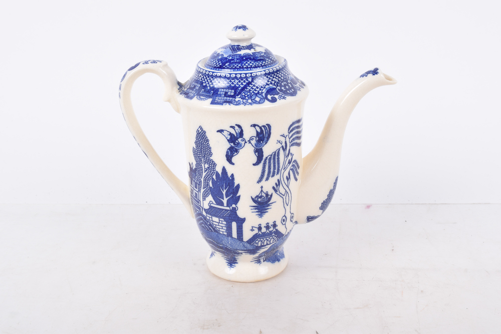 Vintage Japanese "Blue Willow" China