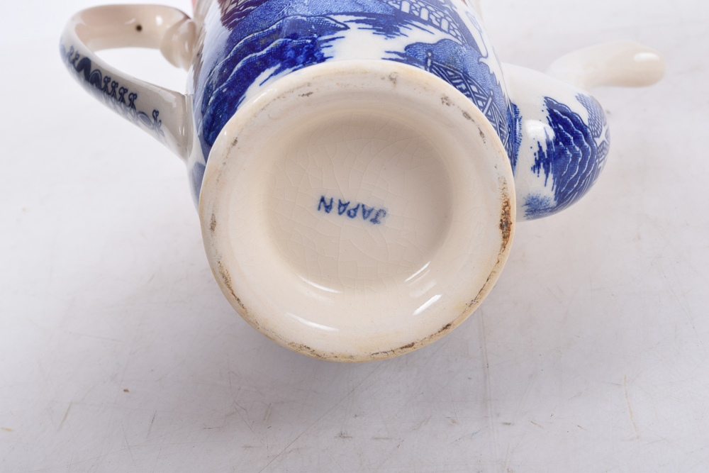 Vintage Japanese "Blue Willow" China