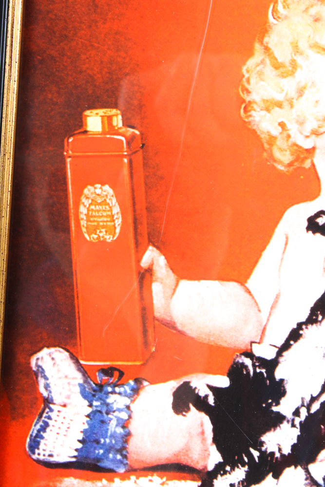 Reproduction Henry Clive Advertising Giclee "Vivaudou's Mavis Talc"