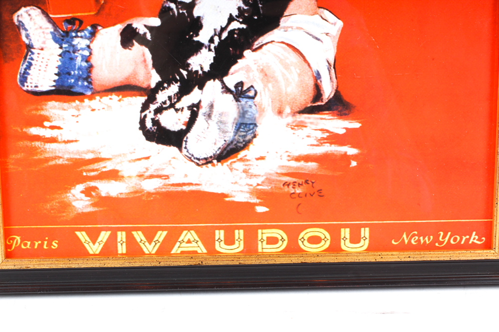 Reproduction Henry Clive Advertising Giclee "Vivaudou's Mavis Talc"