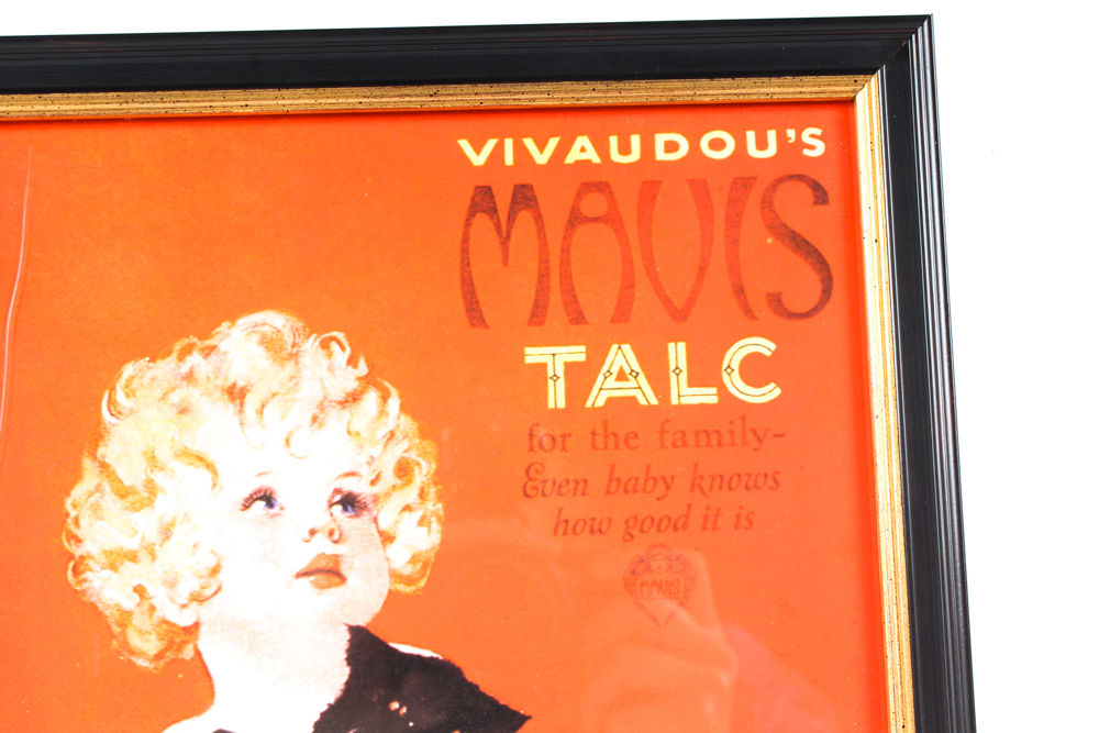 Reproduction Henry Clive Advertising Giclee "Vivaudou's Mavis Talc"