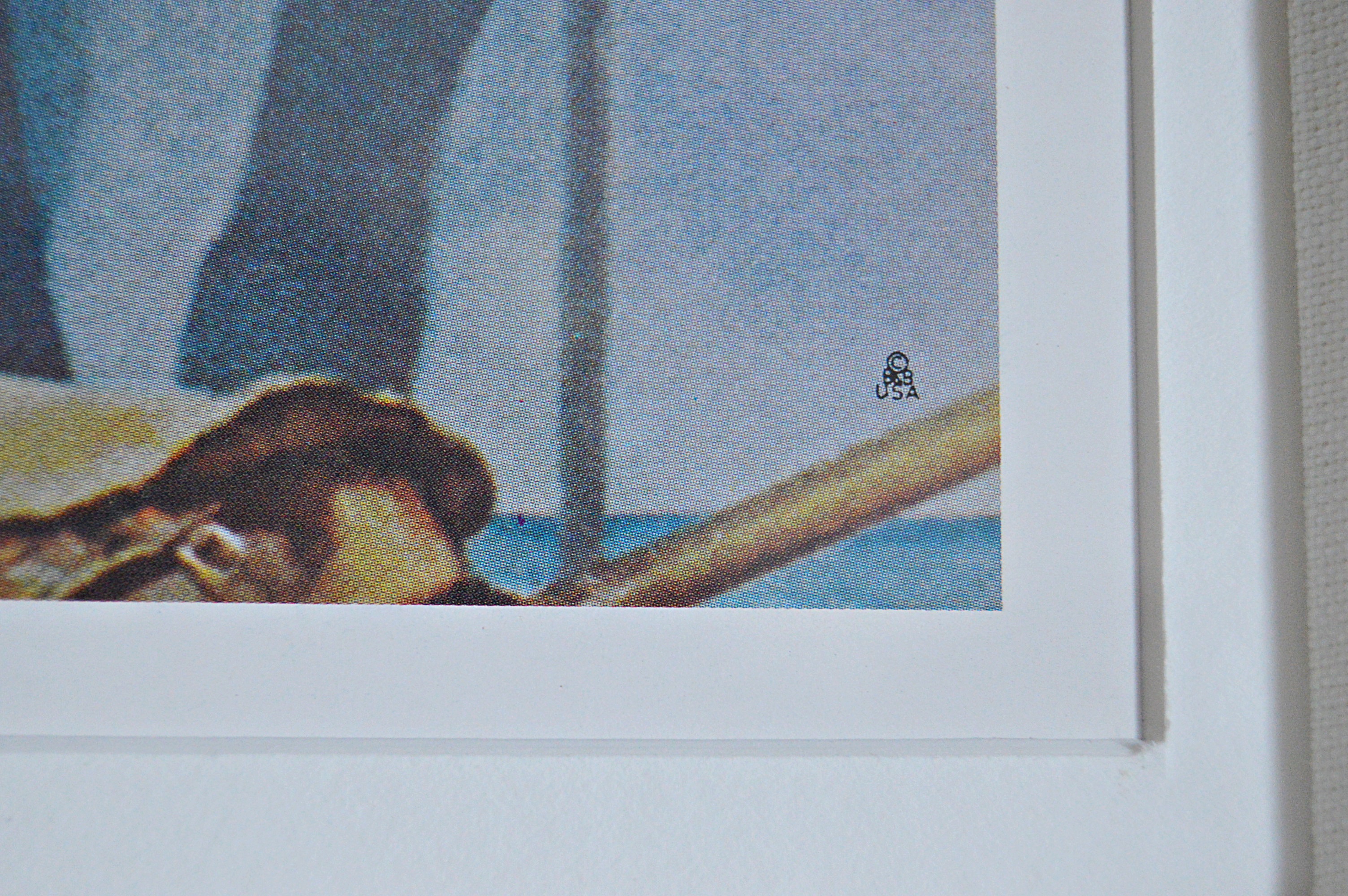 Signed Norman Rockwell Offset Lithographic Print "A Scout is Loyal"